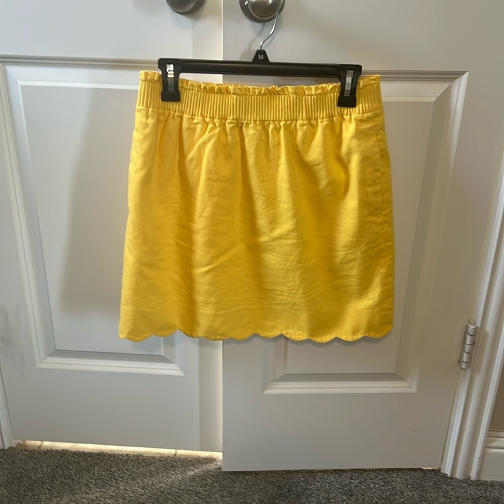 J Crew Factory yellow city skirt size 6